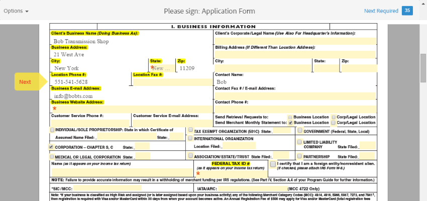 Electronic Signature