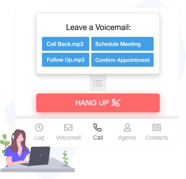 One-Click Voicemail Drop