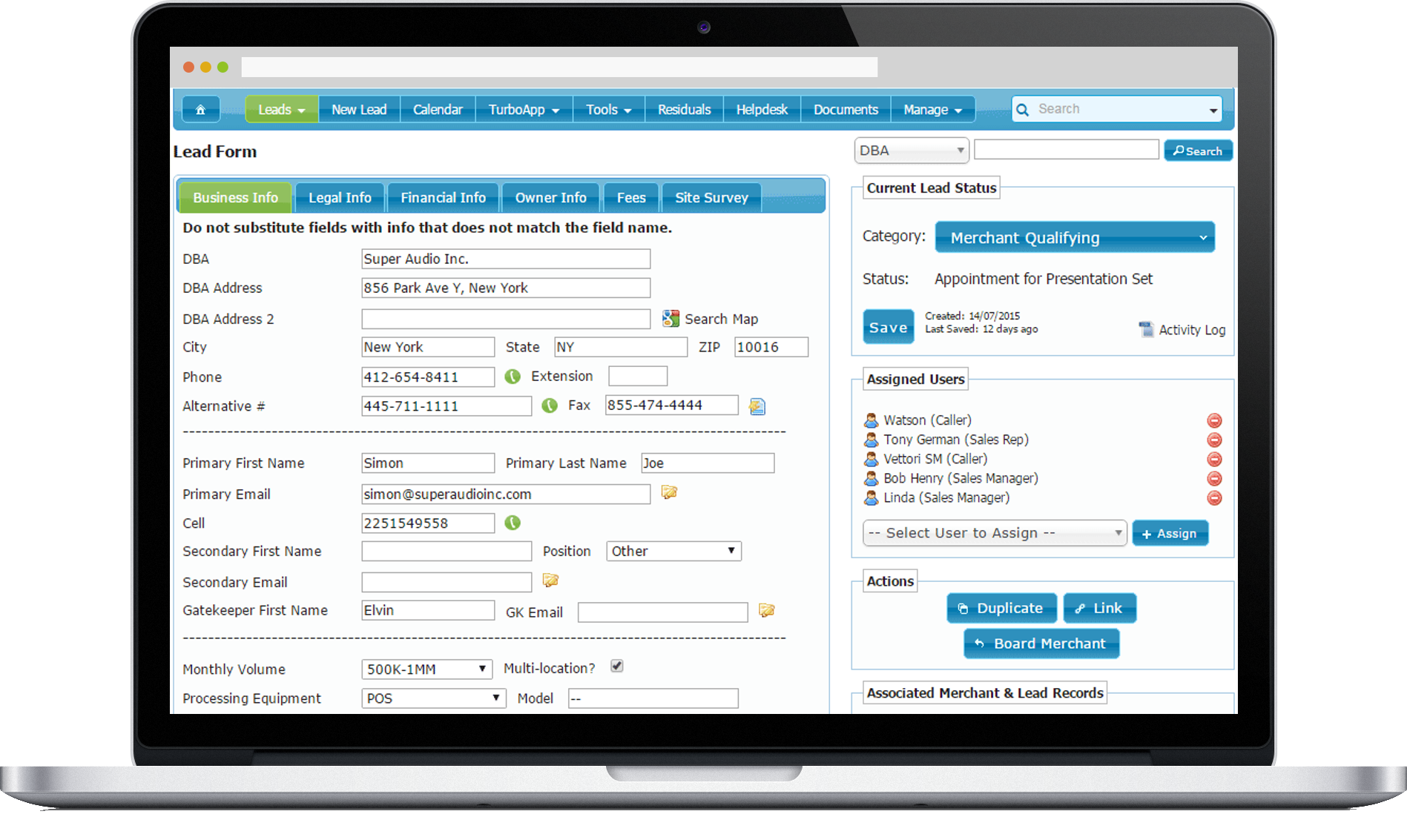 Payments Sales Tools