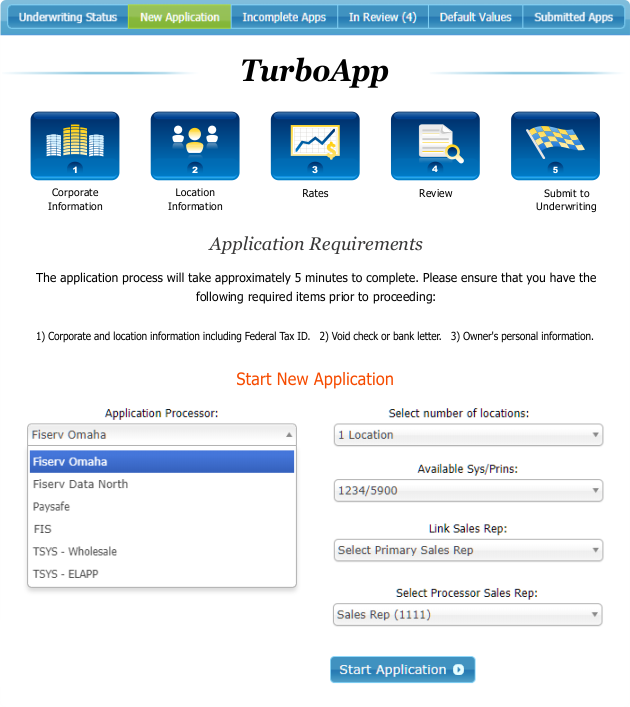 Beginning a New TurboApp Application: