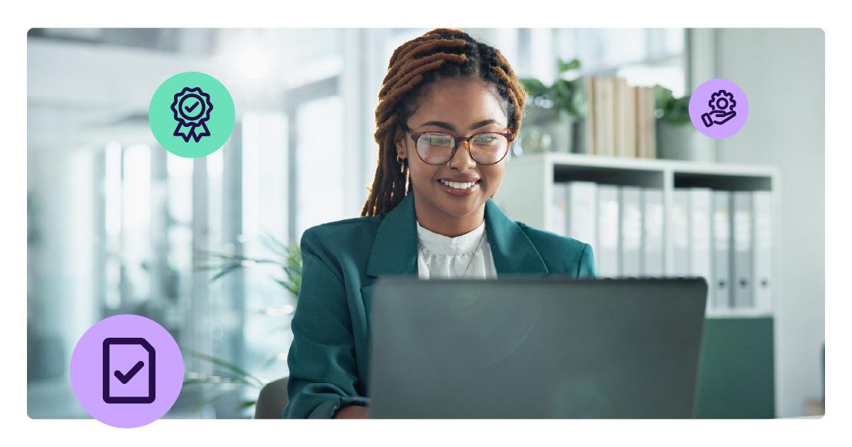 Image of woman learning about Visa CEDP and what it means for payments providers