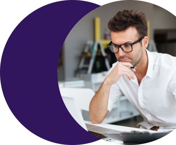 image (status triggers and automated handoffs) Payments professional in glasses reviewing workflow automation rules on a laptop, using Merchant Central's status trigger tools to reduce friction between pipeline stages.